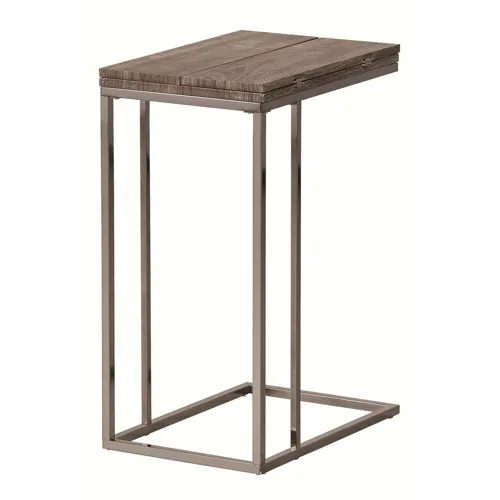 Pedro Expandable Top Accent Table Weathered Grey Black