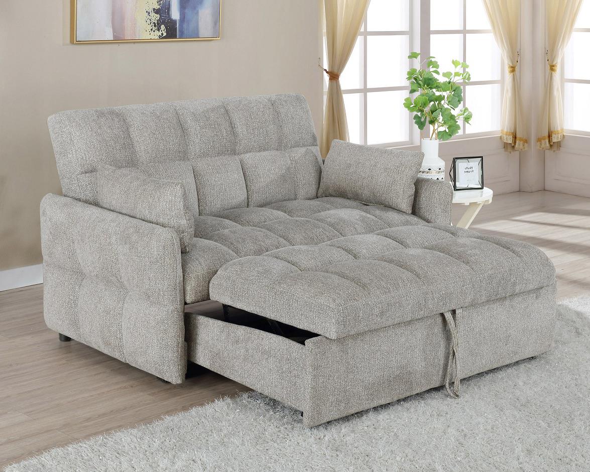 Cotswold Tufted Cushion Sleeper Sofa Bed Beige 508307 by Coaster