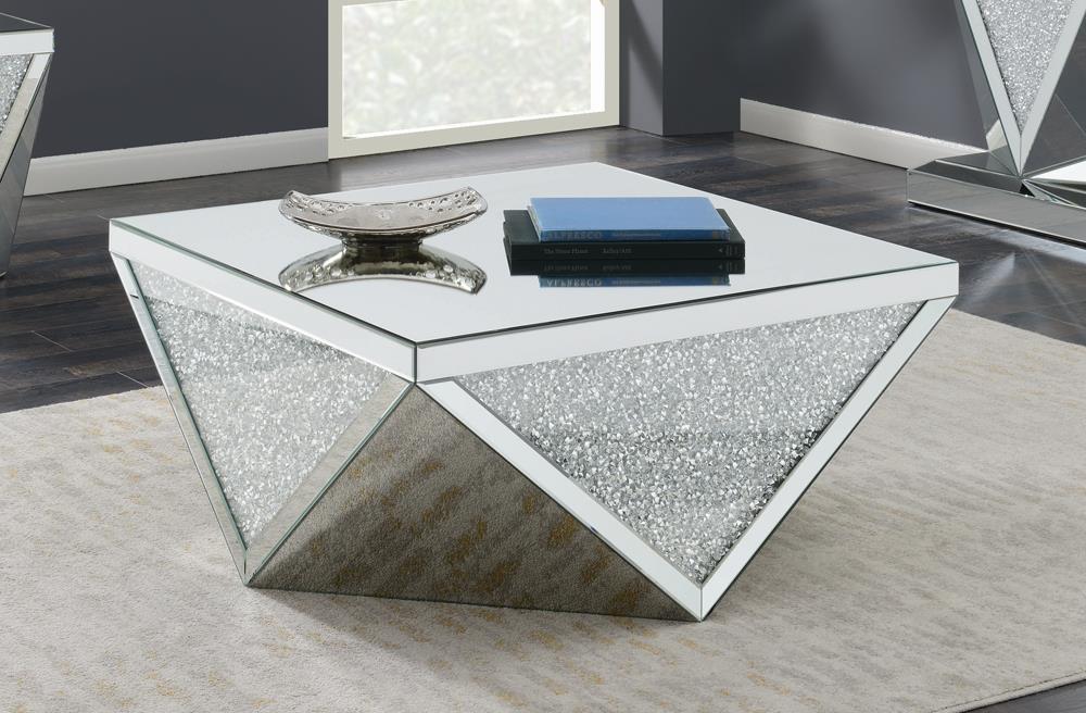 Contemporary Silver Coffee Table 722508 by Coaster Furniture at