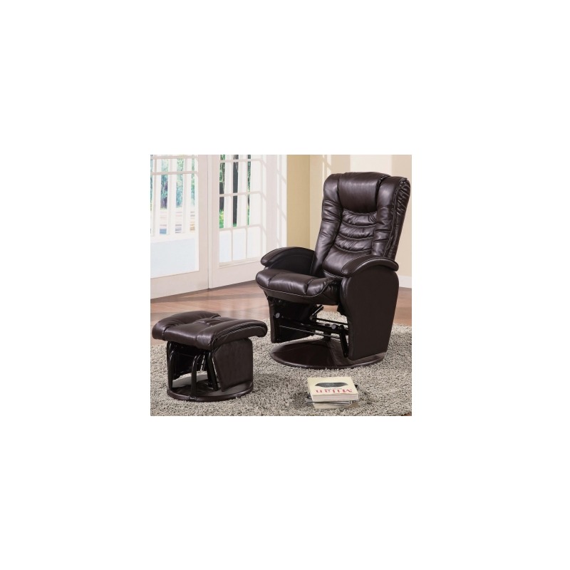 Recliners with Ottomans Casual Glider Recliner Chair with Matching Ottoman