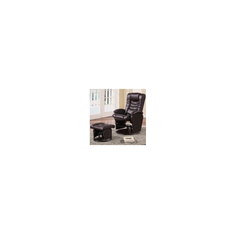 Recliners with Ottomans Casual Glider Recliner Chair with Matching Ottoman