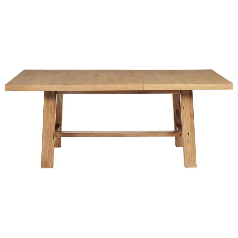 Middleton 76-Inch Extension Leaf Dining Table Natural Brown