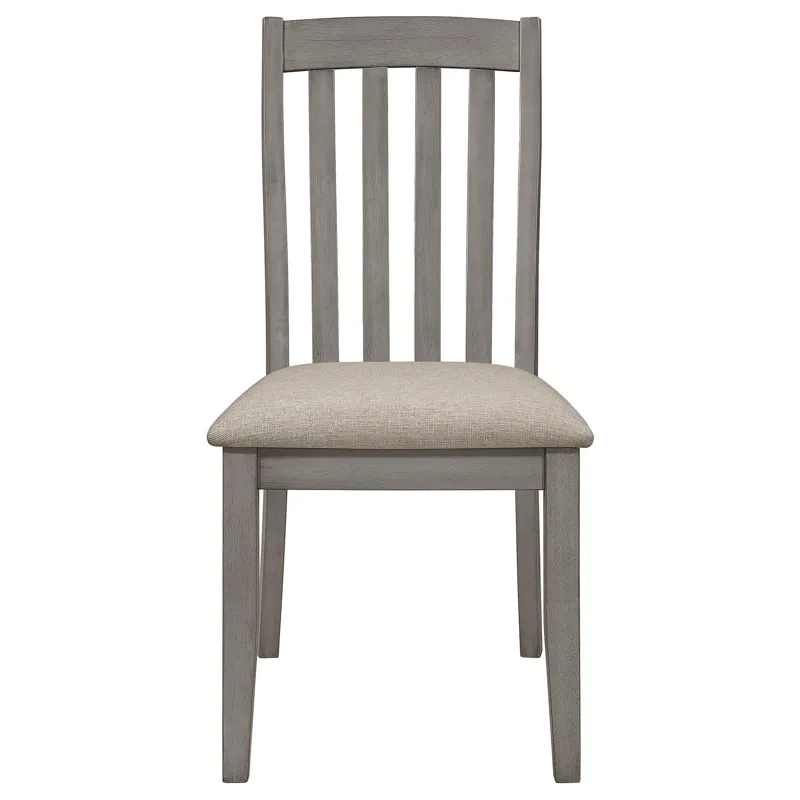 Nogales Slat Back Side Chairs Coastal Grey (Set Of 2)