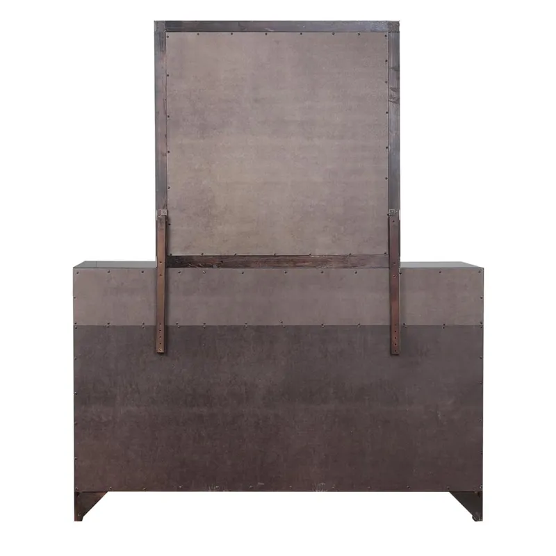 Phoenix Square Dresser Mirror Deep Cappuccino