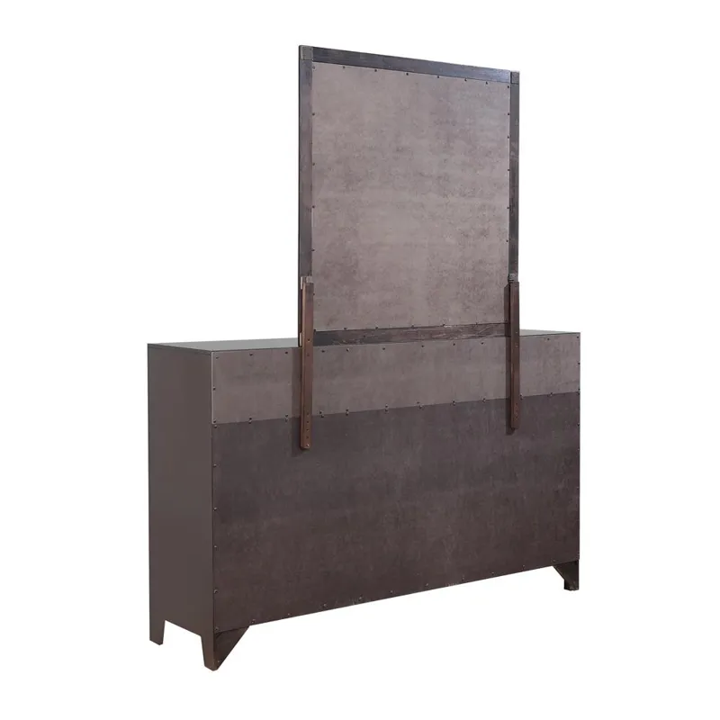 Phoenix Square Dresser Mirror Deep Cappuccino