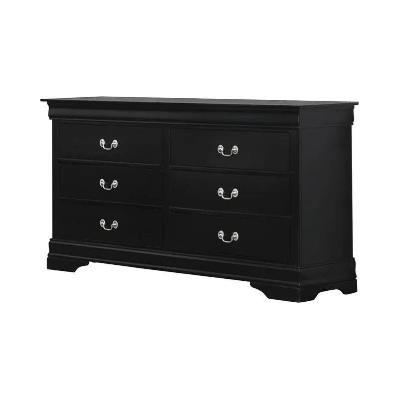 Louis Philippe Rectangular 6 Drawer Dresser