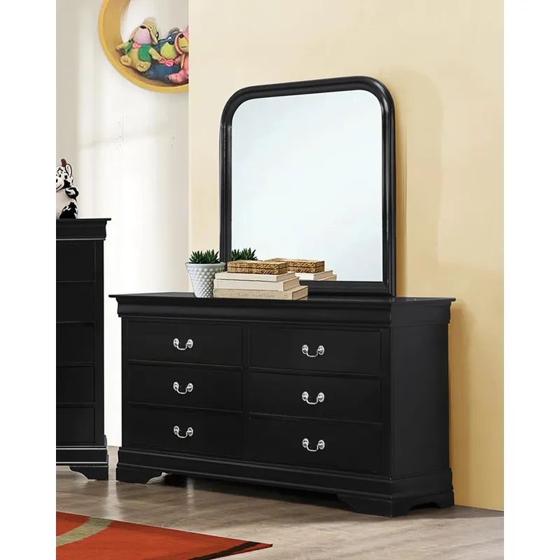 Louis Philippe Rectangular 6 Drawer Dresser