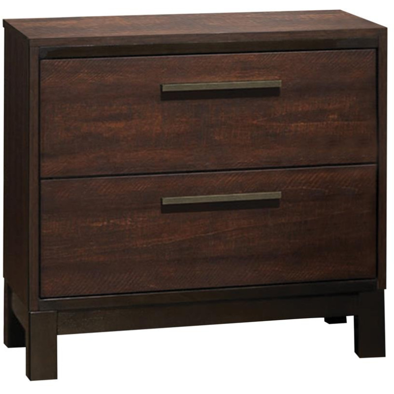 Edmonton 2 Drawer Nightstand Rustic Tobacco 204352 by Coaster Furniture
