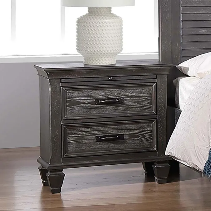 Franco 2 Drawer Nightstand Weathered Sage
