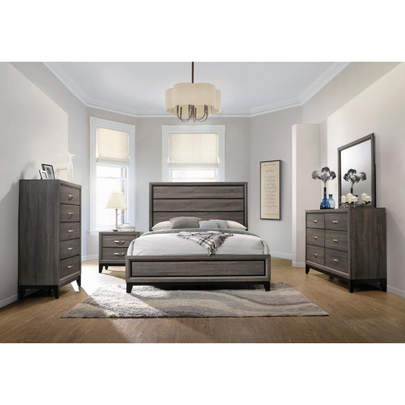 Rustic Grey Oak Queen Bed 212421Q by Coaster Furniture at Wright Furniture & Flooring
