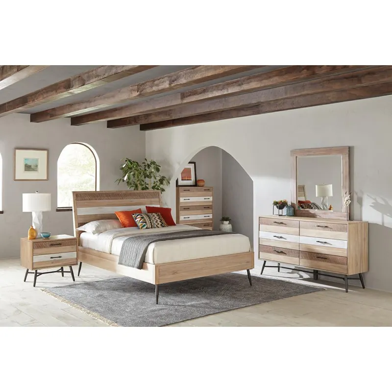 Marlow Platform Bed Rough Sawn Multi - Queen