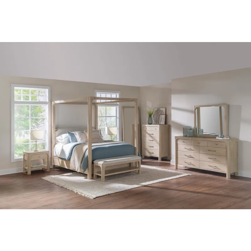 Solano 80-Inch Full Length Floor Mirror Weathered Mango