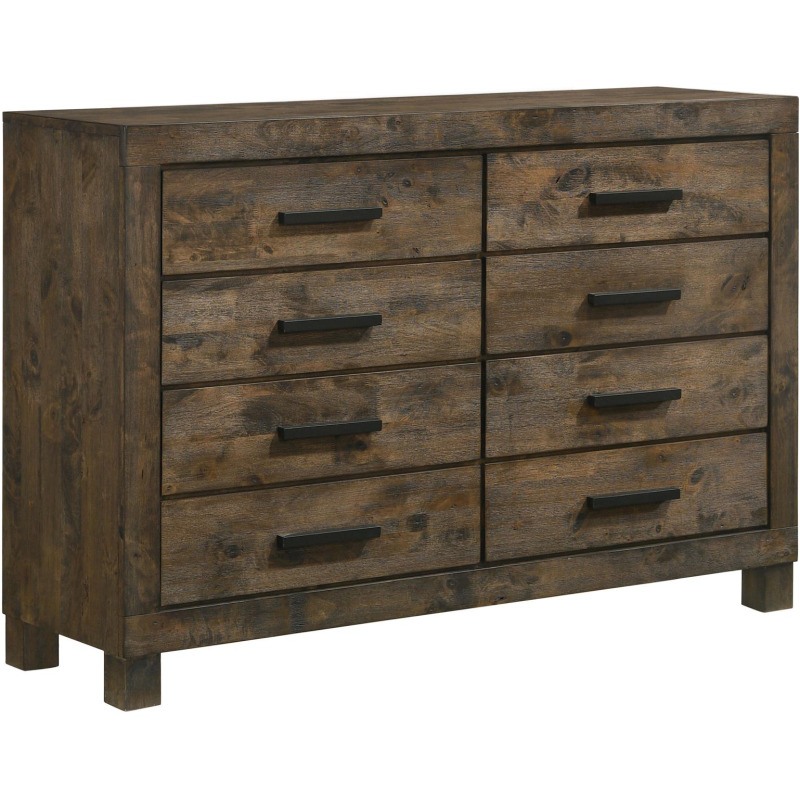 Woodmont 8 Drawer Dresser Rustic Golden Brown 222633 by Coaster