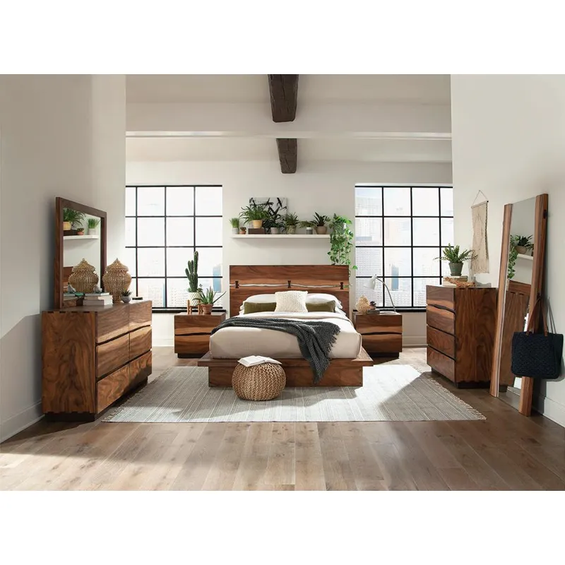 Winslow Storage Eastern Bed Smokey Walnut Coffee Bean - King
