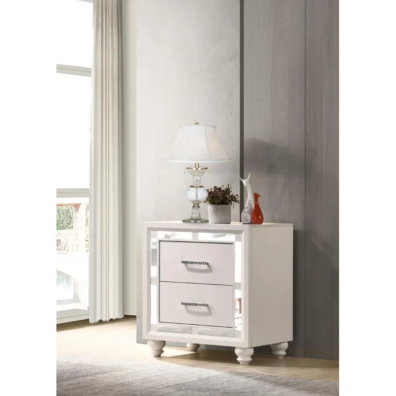 Whitaker 2 Drawer Nightstand White