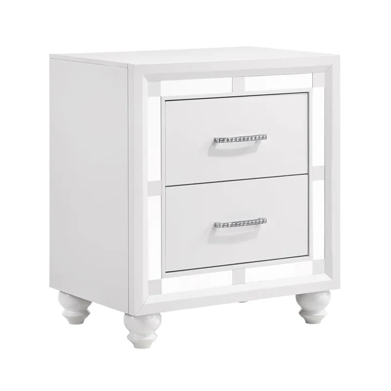 Whitaker 2 Drawer Nightstand White