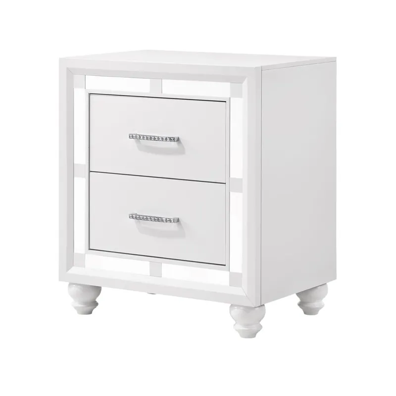 Whitaker 2 Drawer Nightstand White