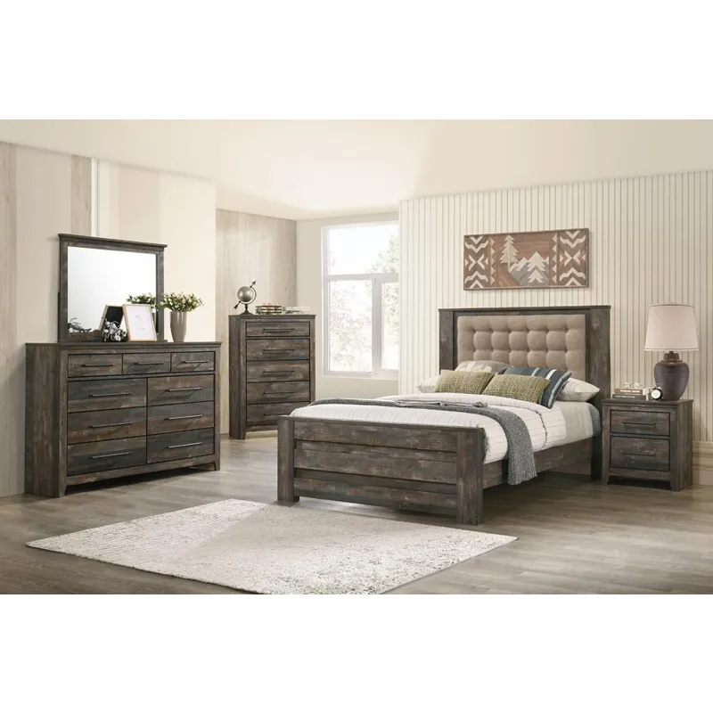 Ridgedale 9 Drawer Dresser Weathered Dark Brown