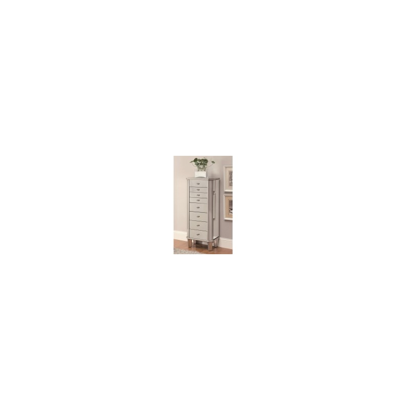 Jewelry Armoires Jewelry Armoire with Flip Mirror Top