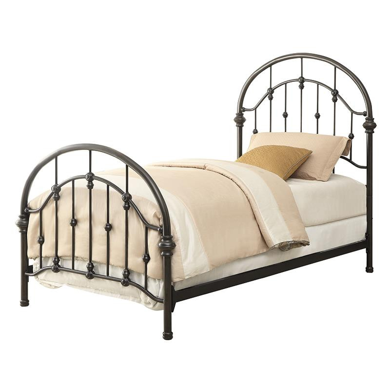 Rowan Bed Dark Bronze Twin 300407T by Coaster Furniture at Northeast