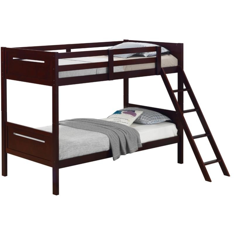 Twin/Twin Bunk Bed 405051BRN by Coaster Furniture at Northeast Factory