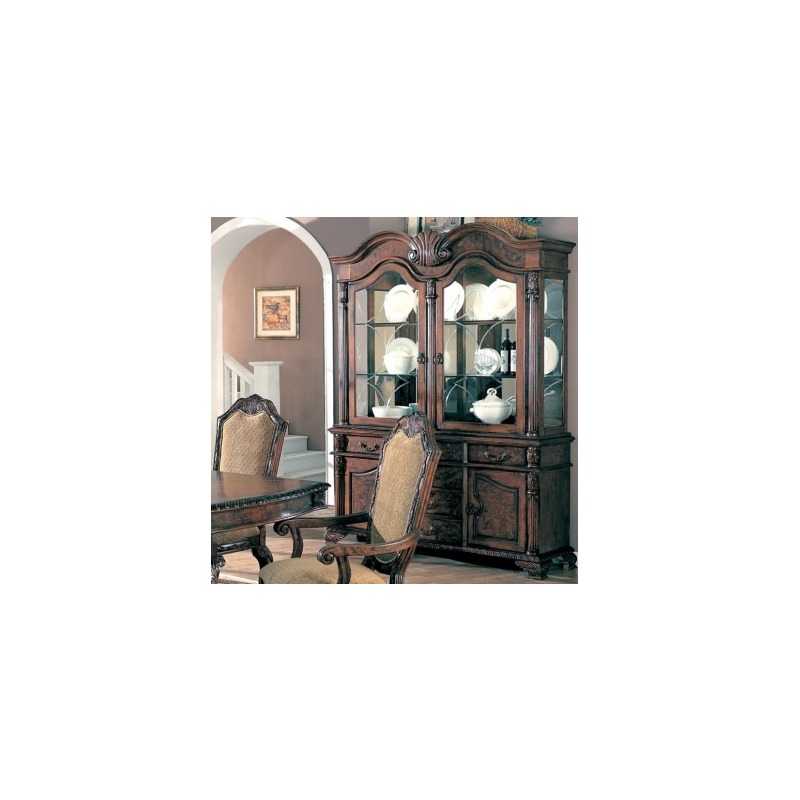 Saint Charles Buffet and Hutch with Two Glass Doors