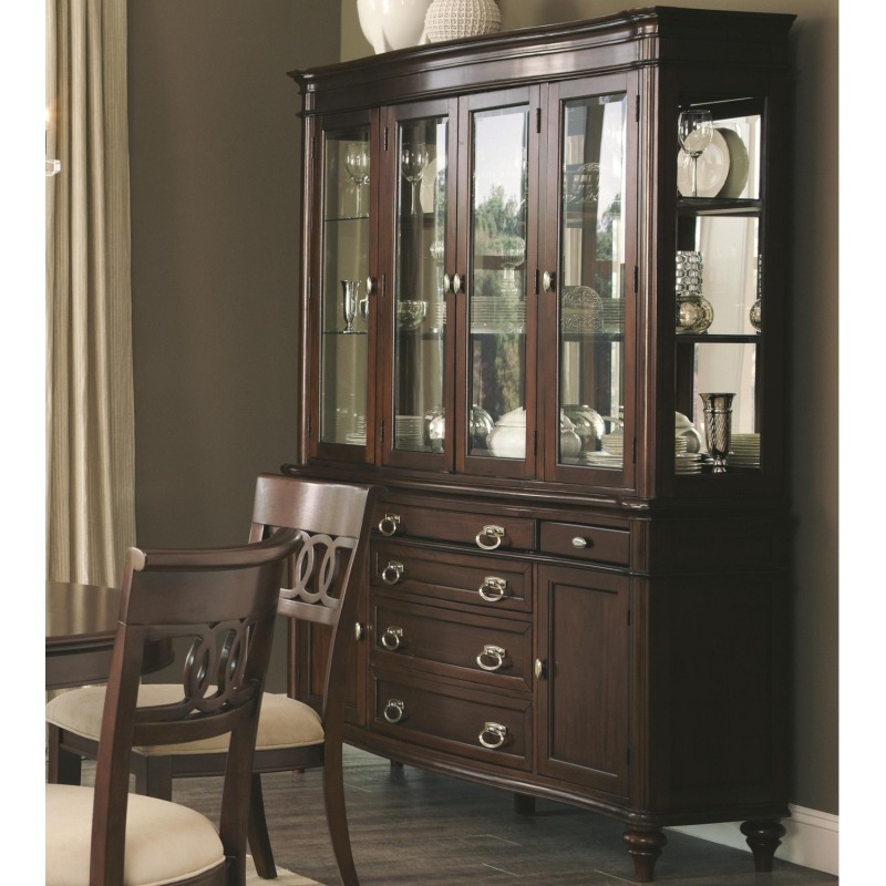 Alyssa Buffet with Hutch and 6 Doors and 6 Drawers and 3 Shelves