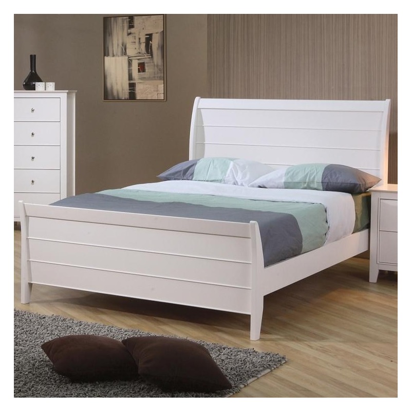 Selena Twin Sleigh Bed With Panel Detail By Coaster Furniture 400231t Tomlinson - Sandy Beach Queen Sleigh Bed With Footboard Storage White Selena Twin Sleigh Bed With Panel Detail By Coaster Furniture 400231t Tomlinson - Sandy Beach Queen Sleigh Bed With Footboard Storage White