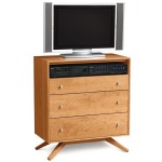 Astrid 3 Drawer + TV Organizer in Cherry