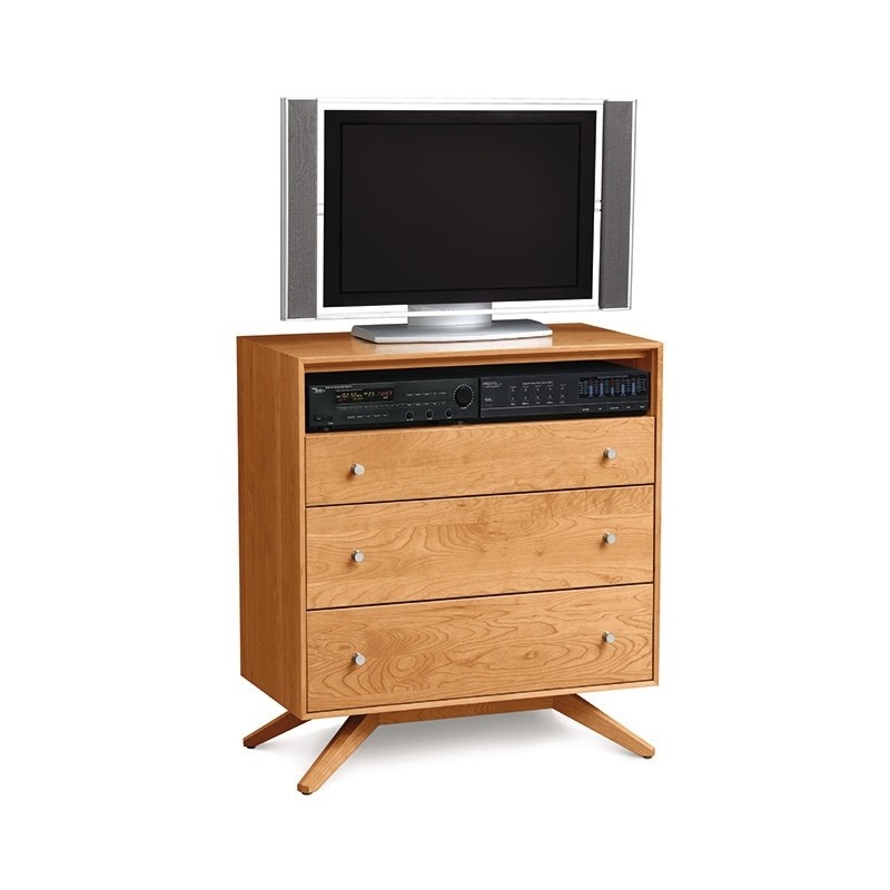 Astrid 3 Drawer + TV Organizer in Cherry