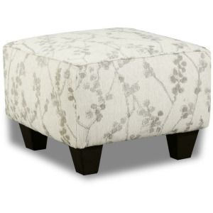 Celadon-Raffia Ottoman