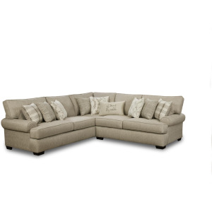 Bryant 2 PC Sectional  - Celadon Raffia