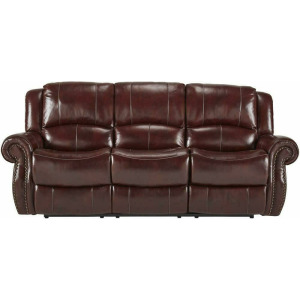 Reclining Sofa - Softie Oxblood