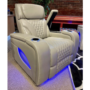Como Power Headrest Recliner w/Air Message and Lighting