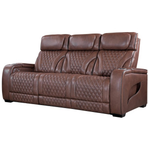 Como Motion Sofa w/Massage, Power Headrest, & Light