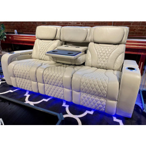 Como Power Headrest Sofa w/Air Message and Lighting