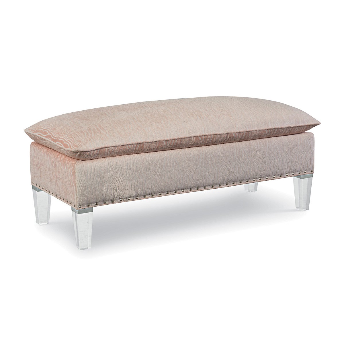 Paris Ottoman/7"Acrylic Leg NIS608081291 by Larren Grey at Oskar Huber