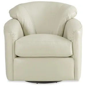 CM Leather Swivel Glider