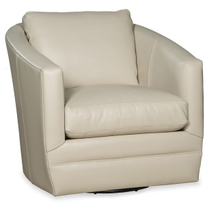 CM Leather Swivel Glider