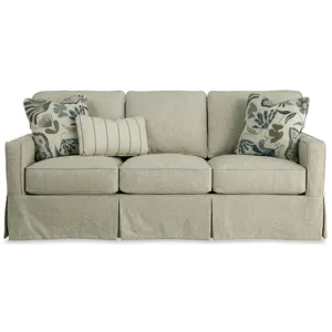 Soft Haven 3 Over 3 Sofa W/ Slipcvr