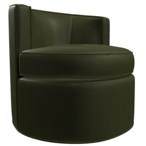 Leather Swivel Chair - Wendover 16