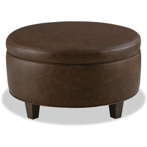CM Leather Cocktail Ottoman