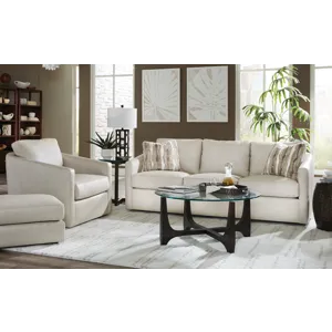 CM Leather 3 Over 3 Sofa