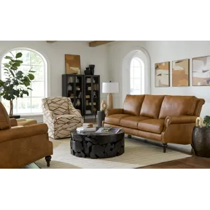CM Leather 3 Over 3 Sofa