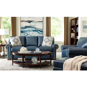 CM Leather 3 Over 3 Sofa