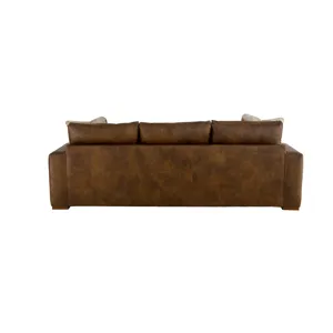 CM Leather 3 Over 3 Sofa