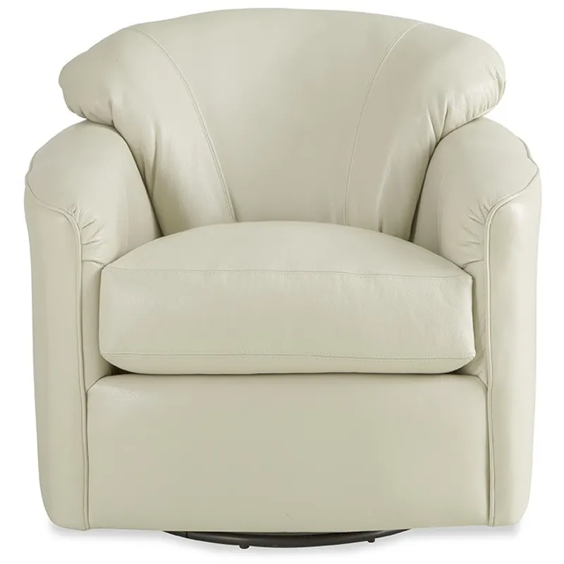 CM Leather Swivel Glider