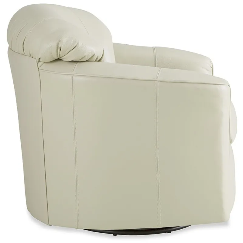CM Leather Swivel Glider