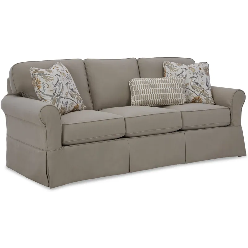 Soft Haven 3 Over 3 Sofa W/ Slipcvr