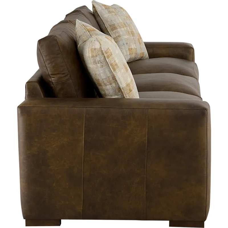 CM Leather 3 Over 3 Sofa